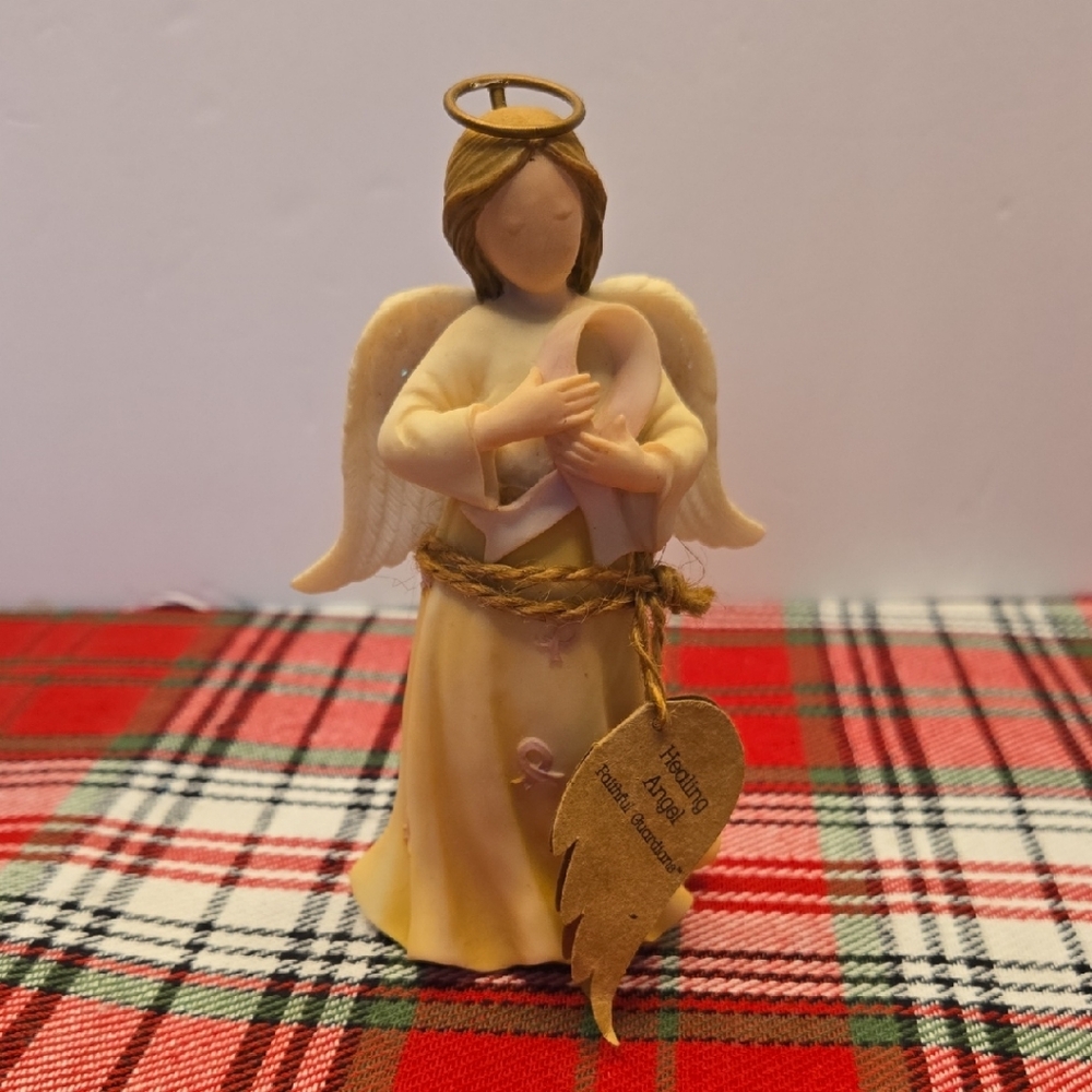 Angel Figurine with Halo and Wings